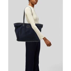 Tory Burch Black Structured Tote Bag